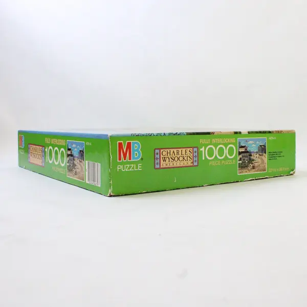 MB Charles Wysocki's Americana Nantucket Bay Scene 1000 PC Puzzle, Complete