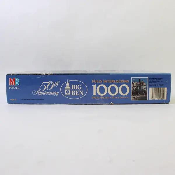 Vintage 1991 MB Big Ben 1000 Piece Jigsaw Puzzle Atrani, Italy 50th Anniversary