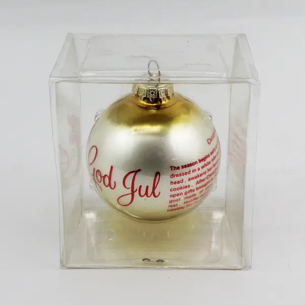 Bronners The Customs Of Sweden Christmas Ball Ornament NIP