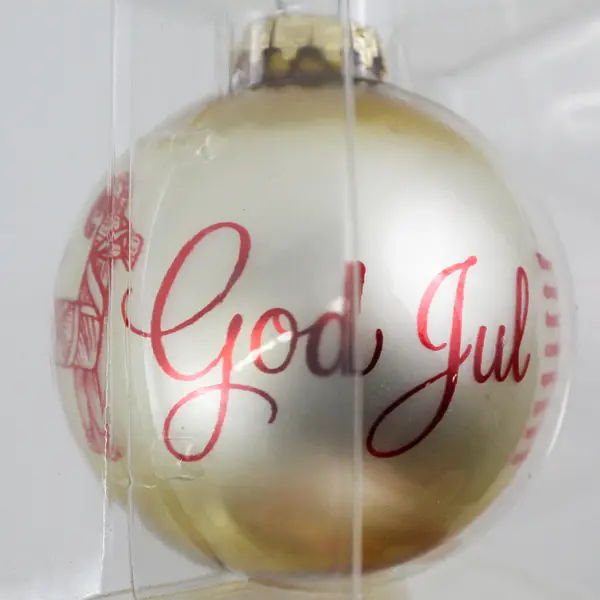 Bronners The Customs Of Sweden Christmas Ball Ornament NIP