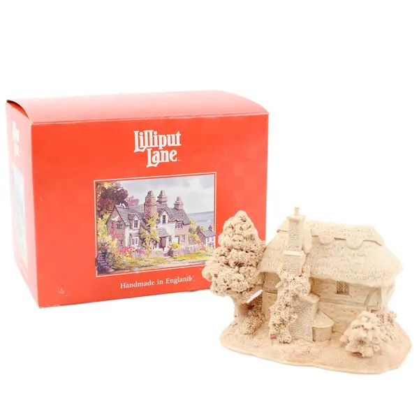 Enesco Lilliput Lane 1995 "Rosy Rafters" Paint Your Own Cottage Figurine L2019