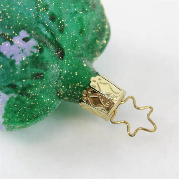 Vintage Inge Glas Purple Grape Cluster Hand-Blown Ornament 4.5" Tall Good 