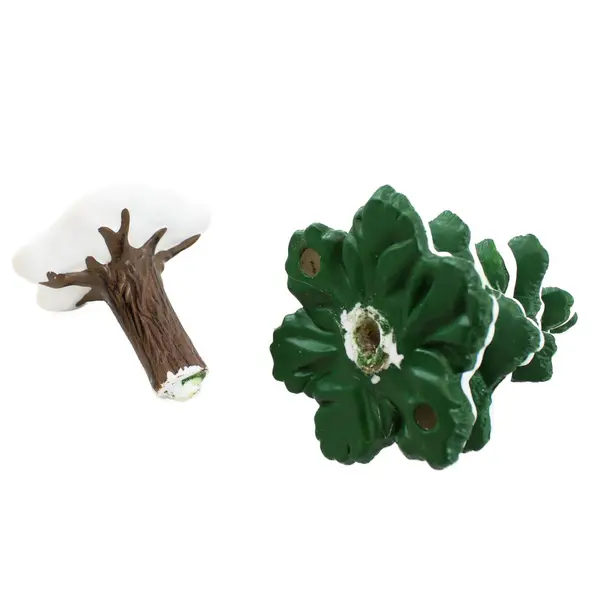 Lot Of 2 Department 56 Heritage Village Collection Porcelain 2 Christmas Trees