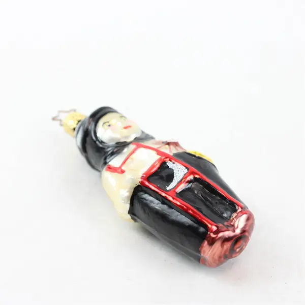 Vintage 4" Inge Glas Hand Blown & Painted Glass Chimney Sweep Ornament VG