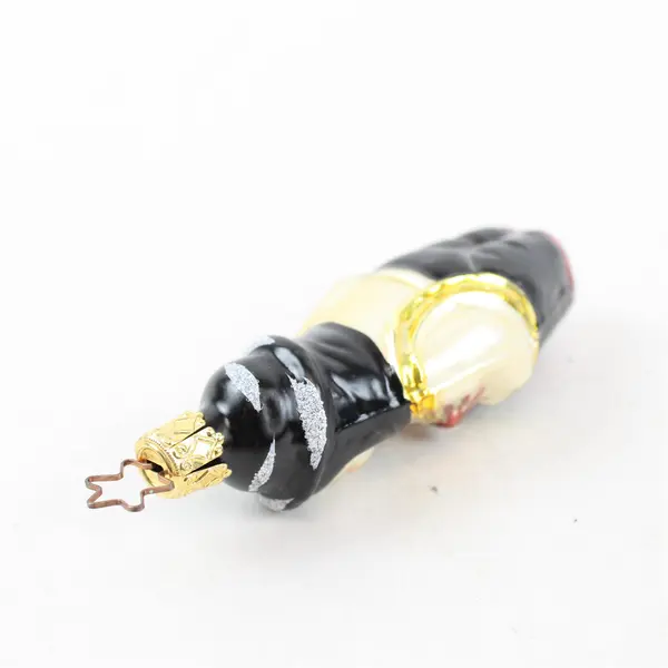 Vintage 4" Inge Glas Hand Blown & Painted Glass Chimney Sweep Ornament VG