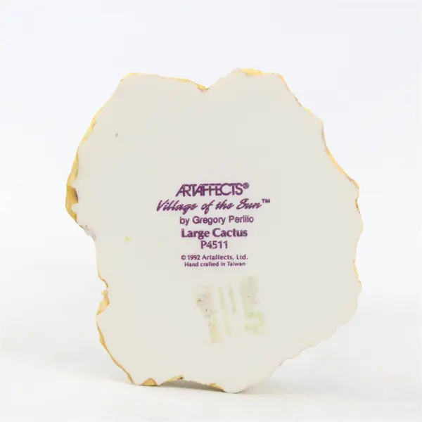  VTG 1992 Artaffects Village of The Sun Large Cactus Resin Figure 7"