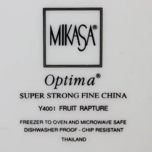 Lot Of 3 Mikasa Fruit Rapture Pattern Super Strong China Salad Plates 8.5"