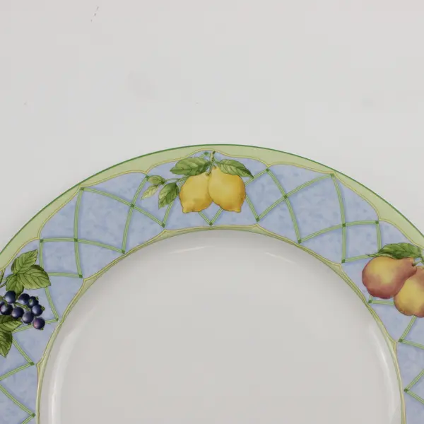 Lot Of 3 Mikasa Fruit Rapture Pattern Super Strong China Dinner Plates 11"