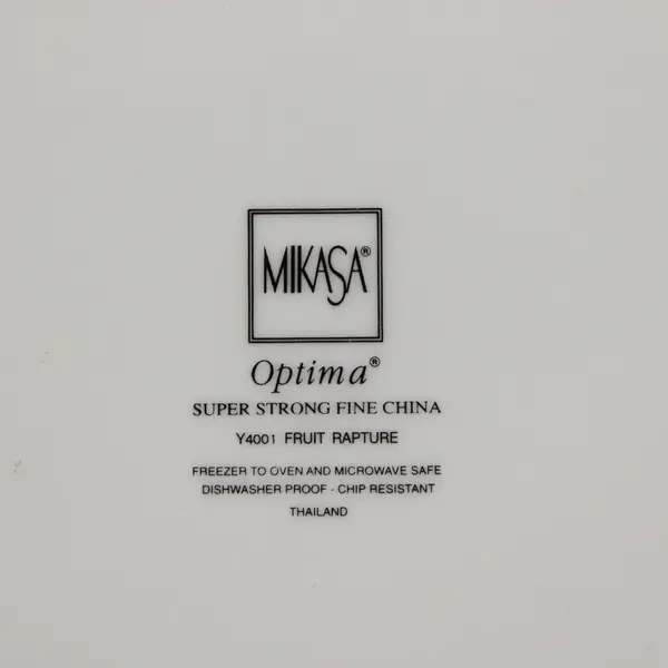 Lot Of 3 Mikasa Fruit Rapture Pattern Super Strong China Dinner Plates 11"