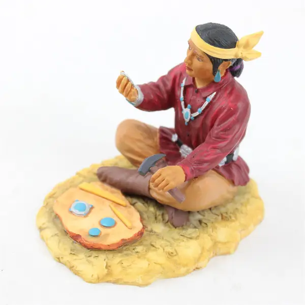 VTG 1992 Artaffects Village of The Sun Red Bird Resin Figure 3.5"