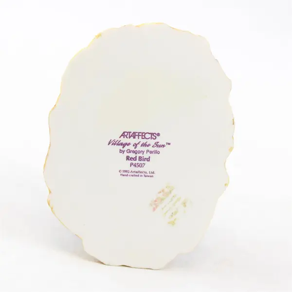 VTG 1992 Artaffects Village of The Sun Red Bird Resin Figure 3.5"