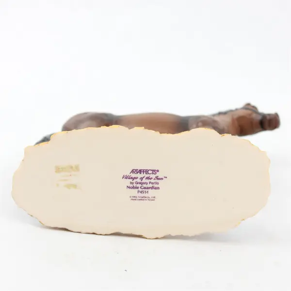 VTG 1992 Artaffects Village of The Sun Noble Guardian Resin Horse Figure 6.5"