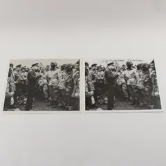 Lot Of 2 Eisenhower Addressing D-Day Troops WWII Veterans Committee Reproduction