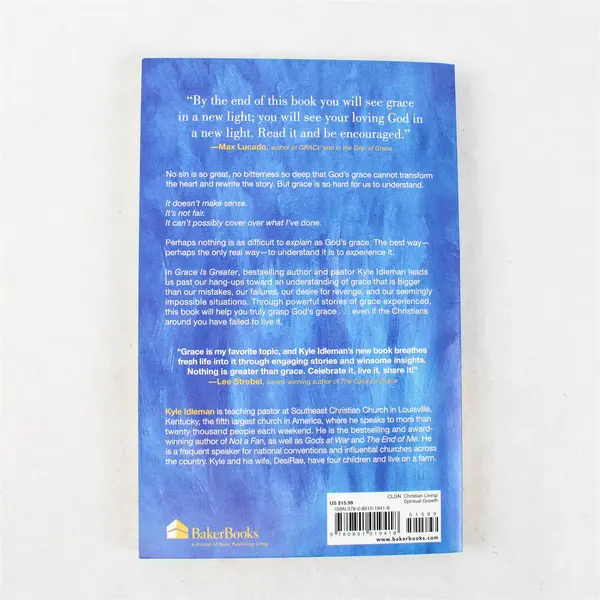 Grace Is Greater: God's Plan to Overcome - Kyle Idleman Paperback