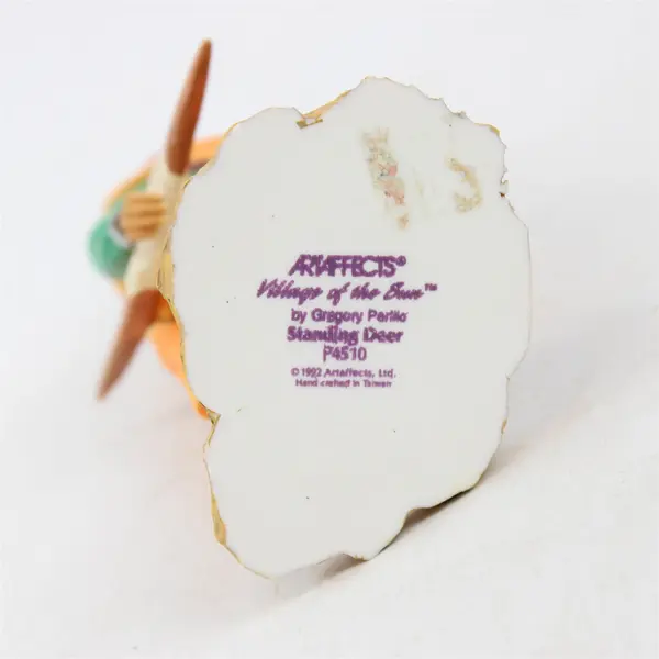 VTG 1992 Artaffects Village of The Sun Standing Deer Resin Figure 5.75"