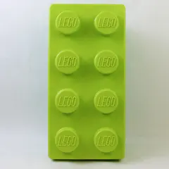 LEGO Green Stackable Storage Brick 8-Stud Box 14x7x6 Used