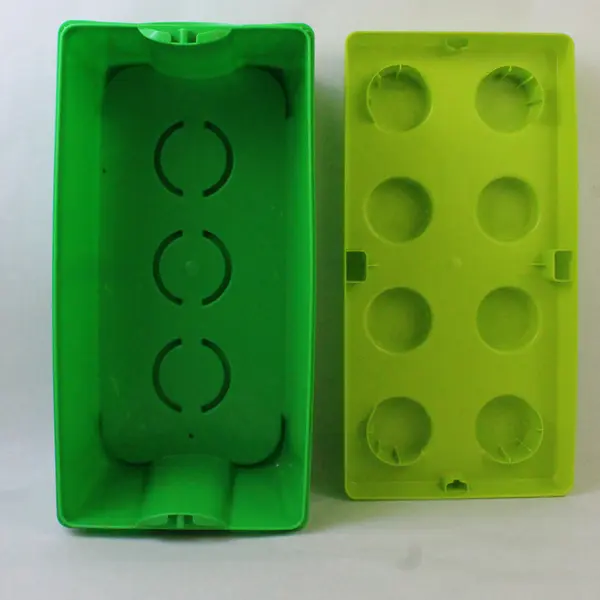 LEGO Green Stackable Storage Brick 8-Stud Box 14x7x6 Used