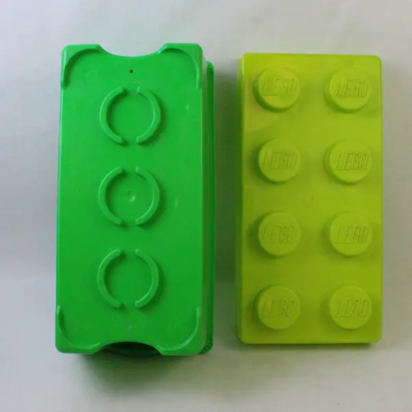 LEGO Green Stackable Storage Brick 8-Stud Box 14x7x6 Used