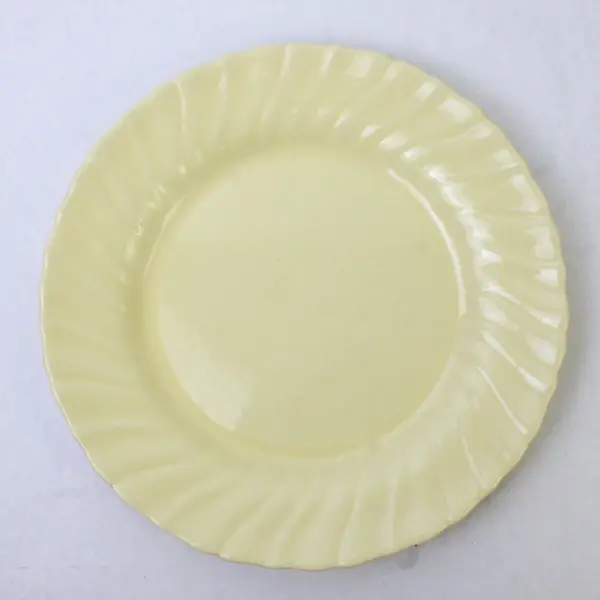 Franciscan Ware Coronado Pattern Butter Yellow Ceramic Luncheon Plate 9.5"
