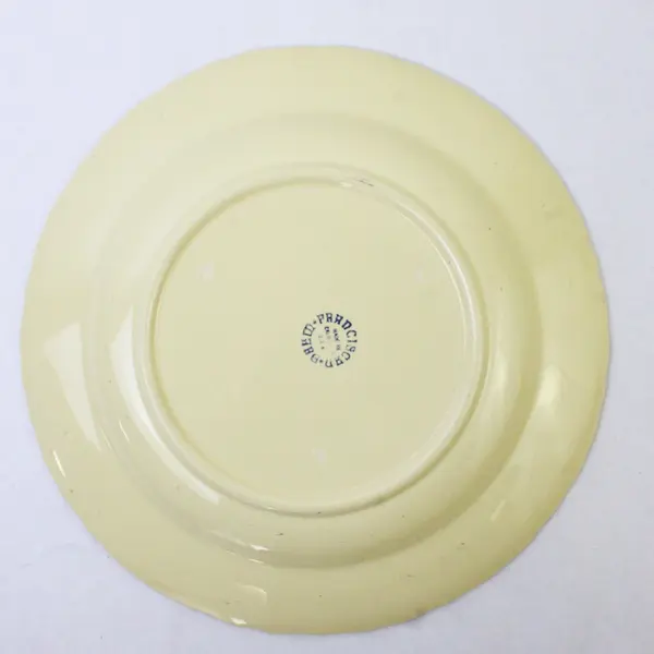 Franciscan Ware Coronado Pattern Butter Yellow Ceramic Luncheon Plate 9.5"