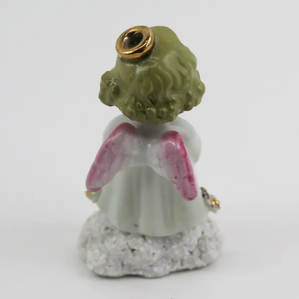 Vintage MCM Ajax Ceramic Angel Holding A Candle Figurine Japan