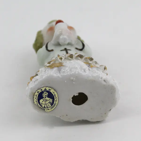 Vintage MCM Ajax Ceramic Angel Holding A Candle Figurine Japan