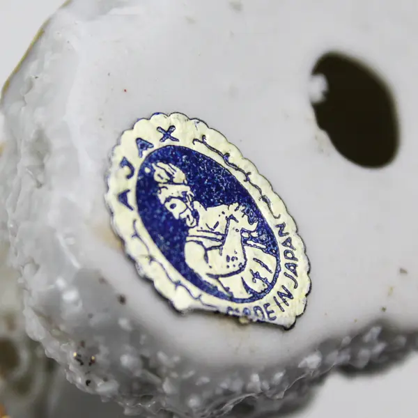 Vintage MCM Ajax Ceramic Angel Holding A Candle Figurine Japan