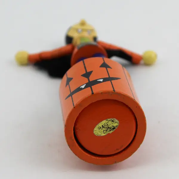 Vintage Wood Dracula Halloween Push Puppet 