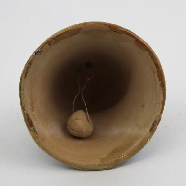 Hand Painted Puerto Vallarta Terracotta Souvenir Bell Village Scene