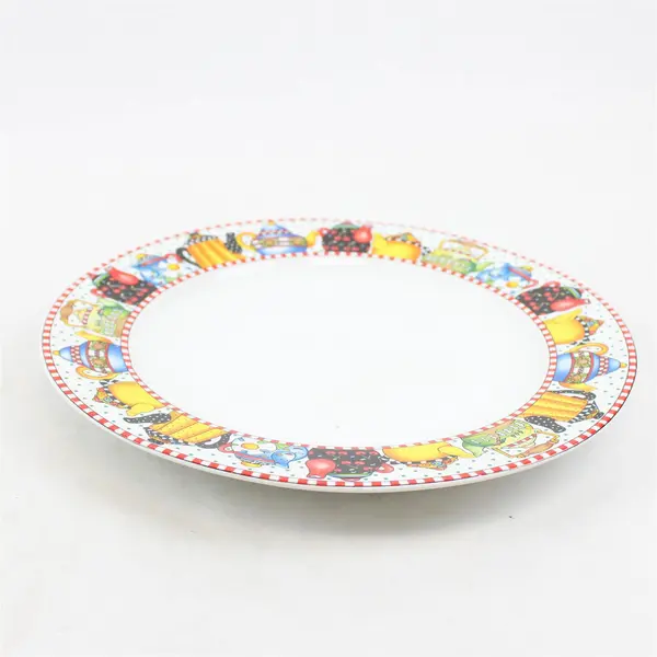 Sakura Brand Afternoon Tea Pattern Ceramic Dinner Plate 11.25" Diameter