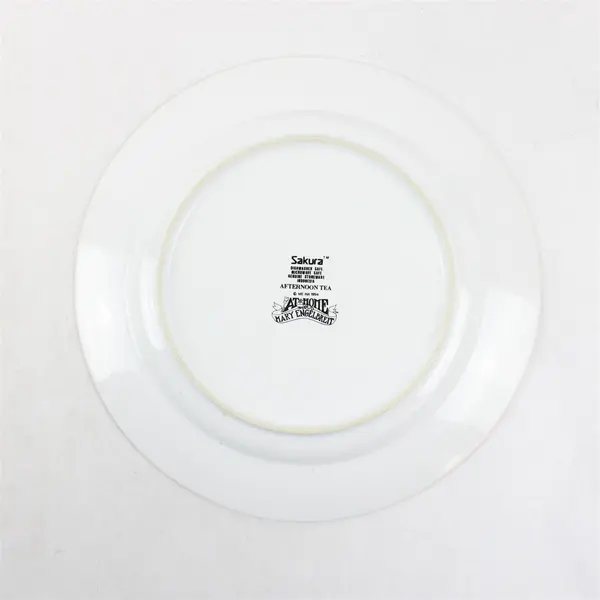Sakura Brand Afternoon Tea Pattern Ceramic Dinner Plate 11.25" Diameter