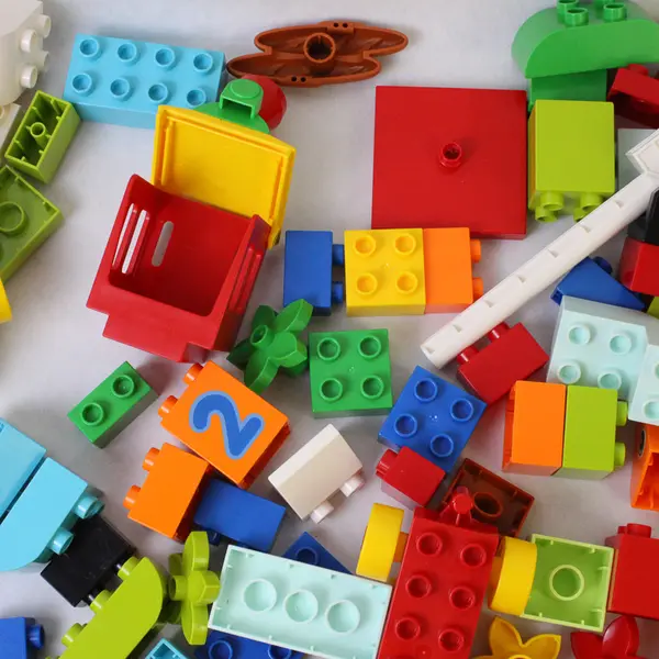 LEGO DUPLO Bricks Lot of 242 Pieces + 3 Mini-Figs - Various Shapes/Sizes/Colors