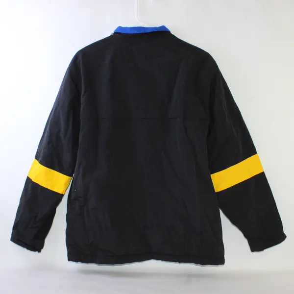 Extreme Limit Black Blue and Yellow Zip-Up Jacket Boys' Size 18 MISSING HOOD