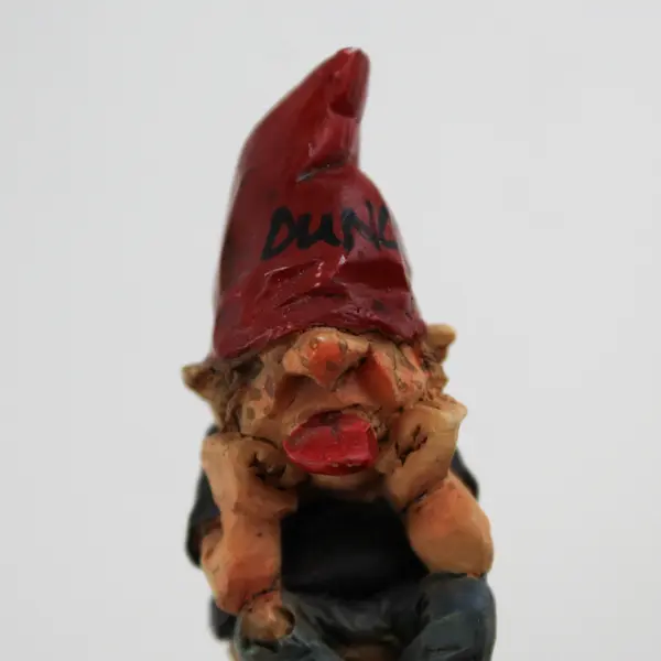Naughty Gnome Sitting In A Corner Wearing A Dunce Cap Cork Bottle Stopper
