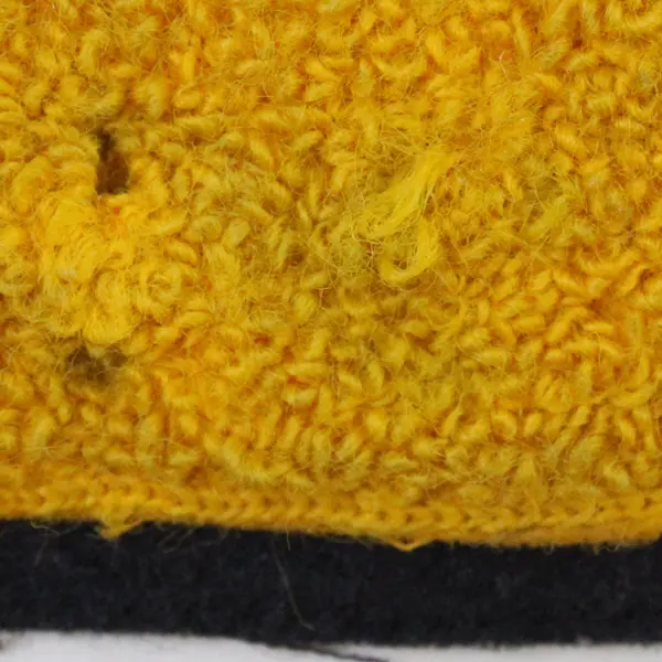 Vintage Embroidered Yellow and Black B Sew-On Letterman Patch