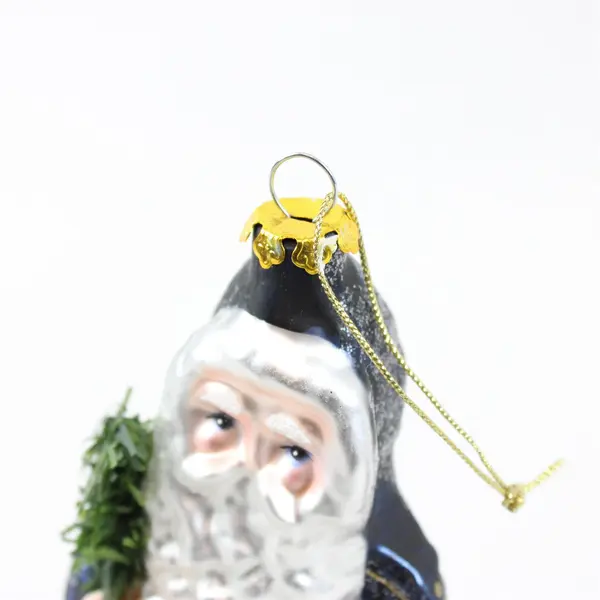 Vintage Christopher Radko Santa Claus Christmas Ornament 6" Tall Very Good