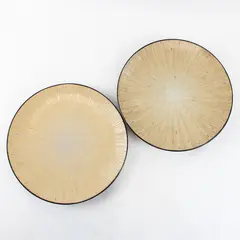 Set of 2 Port of Call 'Bombay' 11.5" Dinner Plates Rare Pattern