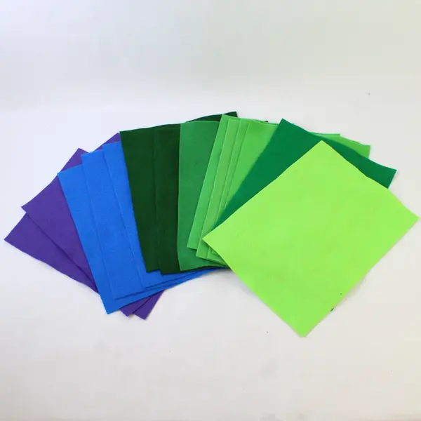 Lot of 20 Partial 9" x 12" Felt Sheets Assorted Colors