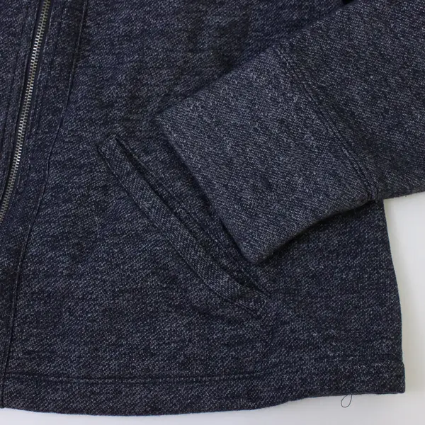 Liz Claiborne New York Women's 26W Blue Heather Long Sleeve Zip Up Sweater