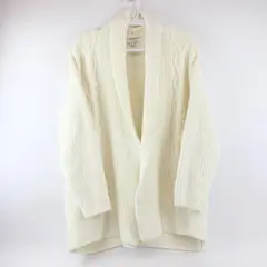 Barefoot Dreams Women's 2X Ivory Cozy Chic Cabin Cable Cardigan