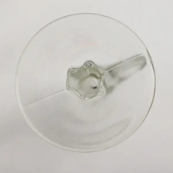 Lot Of 4 Unbranded Matching Drinking Horn Style Clear Glass Goblets 8.25" Tall