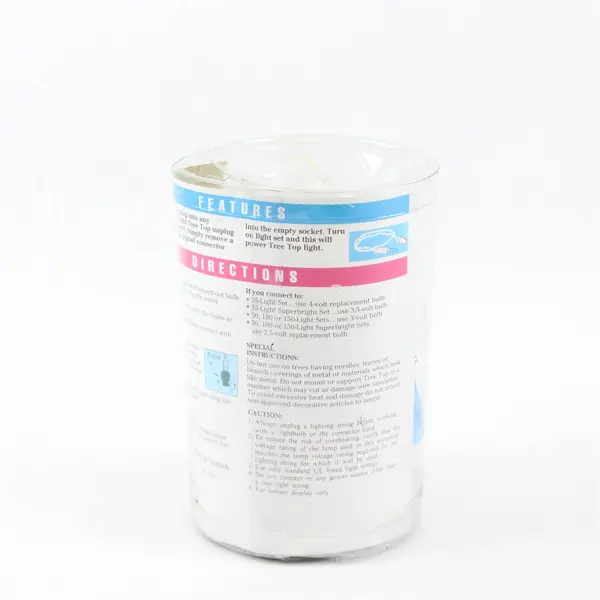 Vintage Santa's World One-Light Angel Pigtail Ornament Lighted