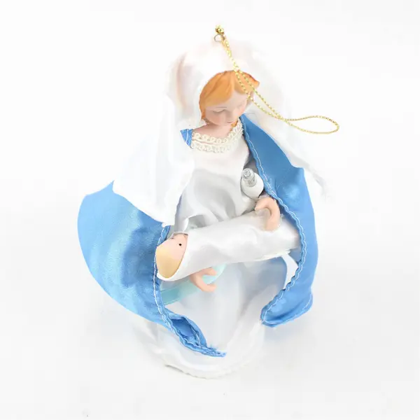 Vintage Santa's World One-Light Angel Pigtail Ornament Lighted