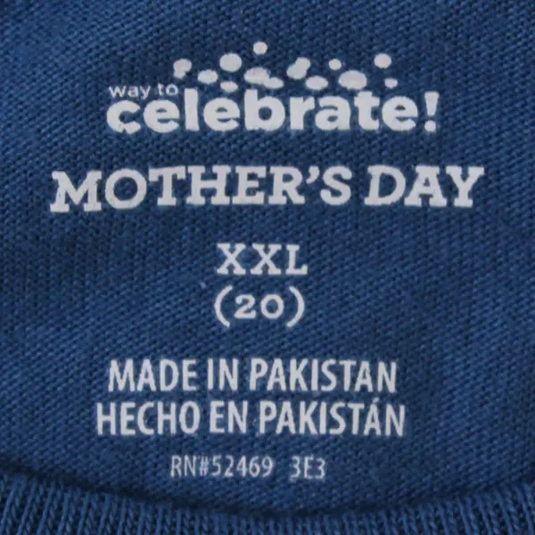 Way To Celebrate! Grandma Life Is The Best Life Blue T-Shirt Women's XXL 20