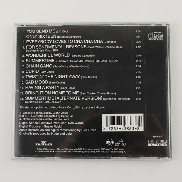 The Best of Sam Cooke CD 1988, #3863-2-R 