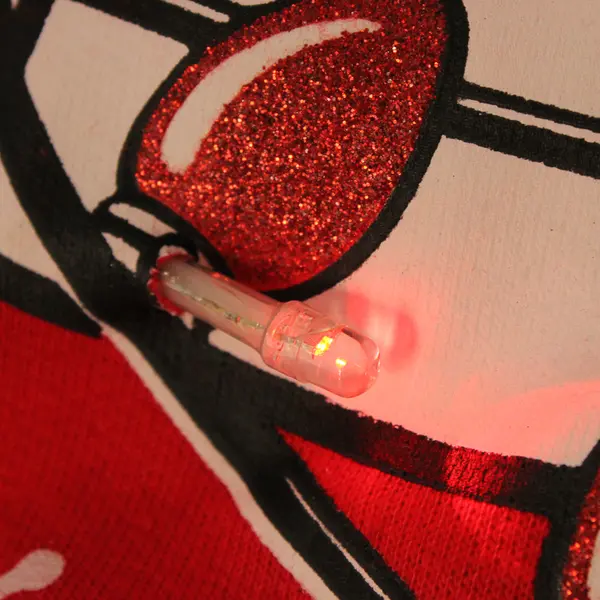 Disney Christmas Mickey Mouse Light-Up Sweatshirt Juniors XL 15-17 WORKS