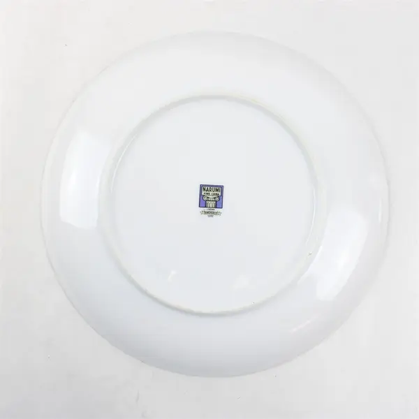 Lot Of 4 Narumi Pinehurst Pattern Silver Trim Dinner Plates 10.5" Diameter