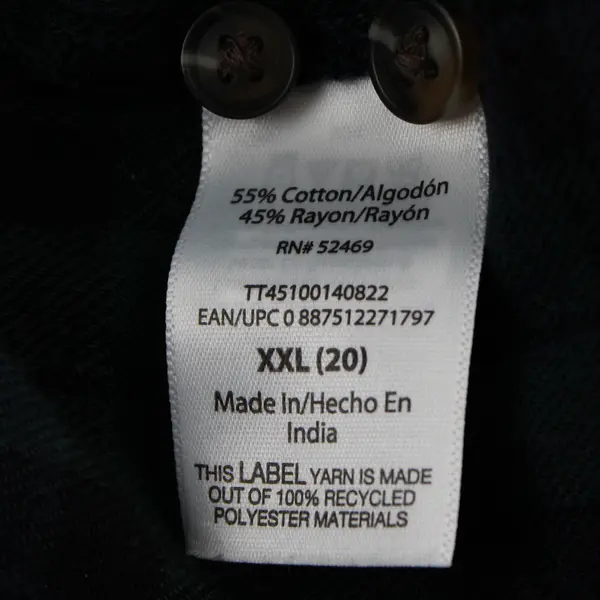 Time And Tru Green and Blue Plaid Short-Sleeved Collared Dress Women's XXL 20