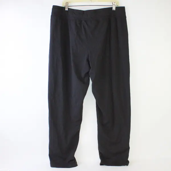 Athletic Works Solid Black Wide Leg Sweatpants Women's XL 16-18