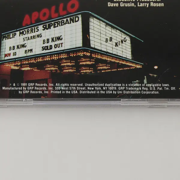 BB King Live at the Apollo CD, 1991 # GRD-9637 